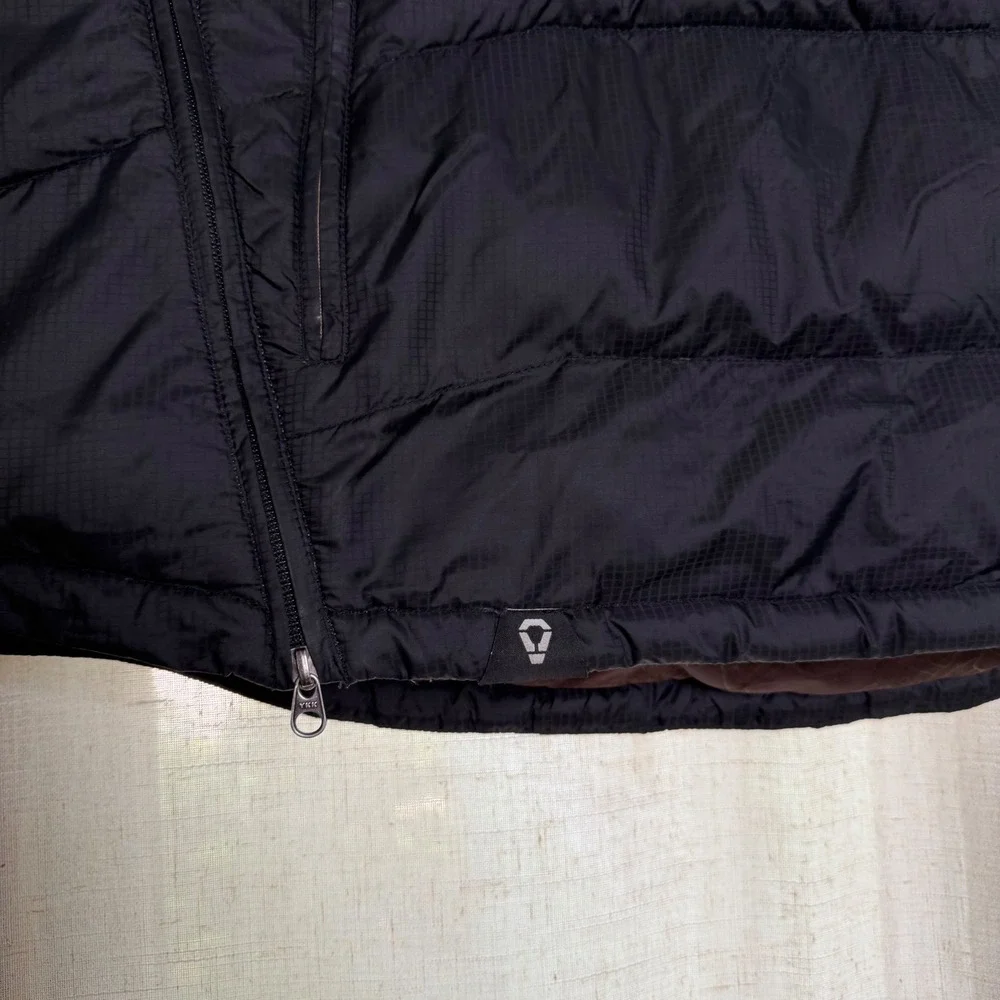 North Face Cryptic Puffer Vest 700 Fill Down Black Ripstop Men's XL Extra Large